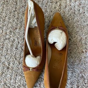 Salvatore Ferragamo suede heel